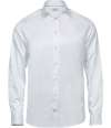 T4020 4020 Tee Jays Luxury Comfort Fit Long Sleeve Oxford Shirt White colour image